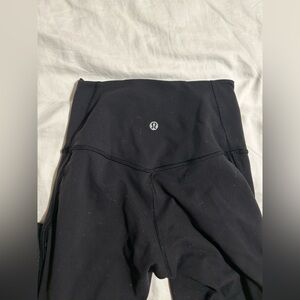 Black Lululemon leggings, size 2